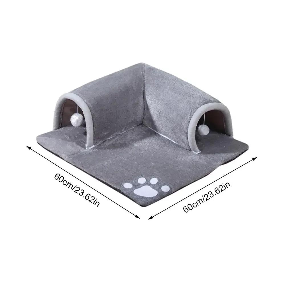 

New Four Seasons Cat Fun Play and Sleep Tunnel Cat Nest Drilling Dragon Toy Warmth Thickened Pet Nest Supplies Accessories