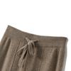 Autumn and Winter Women's High Waisted Warm Knitted Straight Leg Pants Solid Color Hanging Loose Wide Leg Pants