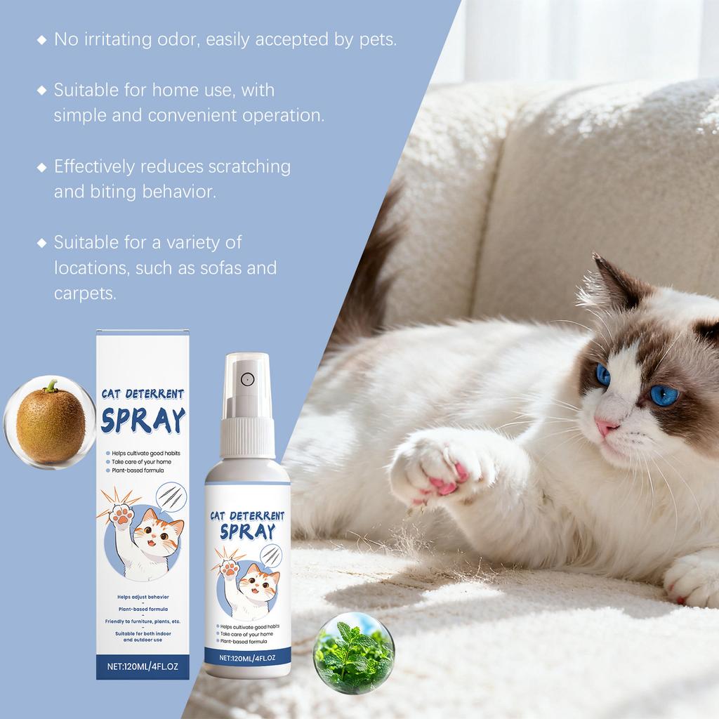 -scratch spray, gentle , protects furniture, behavior guidance and correction spray, 120ML