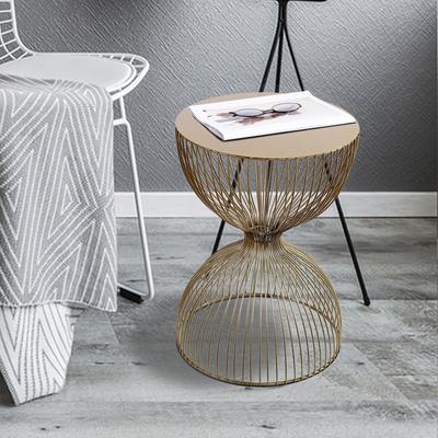 Leichter Luxus-Couchtisch aus Schmiedeeisen, Sofa-Beistelltisch, moderner minimalistischer Couchtisch, Nachttisch, Ecktisch, Wohnzimmer, Balkon