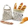 Reusable Beeswax Bread Bags Organic Linen Lock Closure Sourdough Bread Bags Beeswax Coated Freshness Preservation