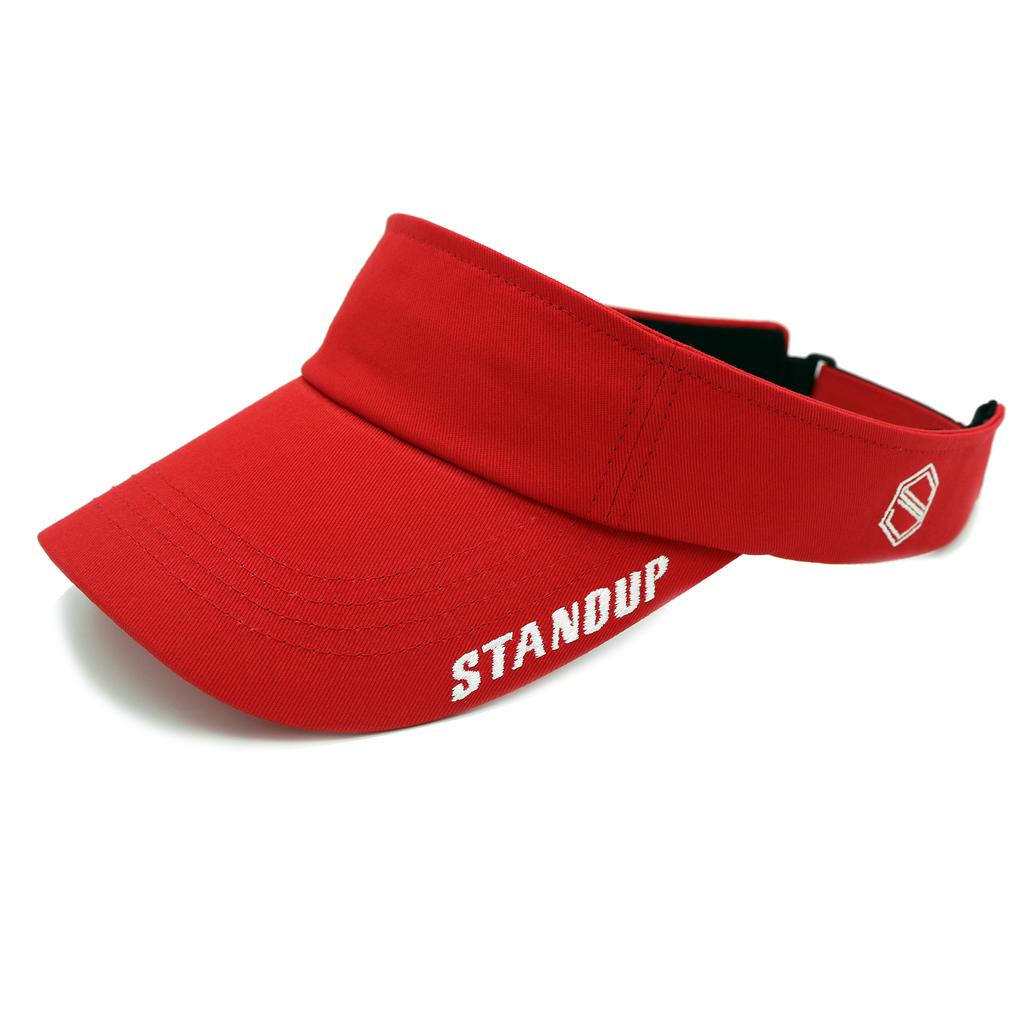 Seutaendeueob Stand-Up Visor Red Sun Cap