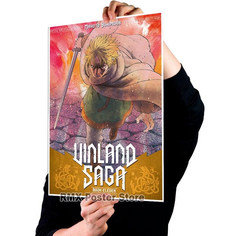 

Аніме Vinland Saga Плакати Естетичний білий крейдований папір Вітальня Декорація Фреска Скандинавський домашній декор Бар Інтер єр Картина 42x30cm