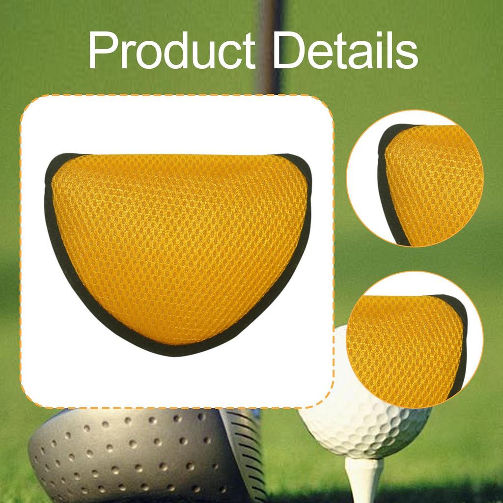Golf Mesh Putter Cover Driver Headcover Easy To Install Lightweight Mallet for