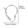 50 Pcs/Lot Wholesale Earrings Jewelry Materials Stainless Steel Hook Hoops Hooks For Women Men Accessories DIY Earring Component
