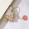 Metal Hollow Bookmark 3D Book Clip Retro Metal Bookmark  Student