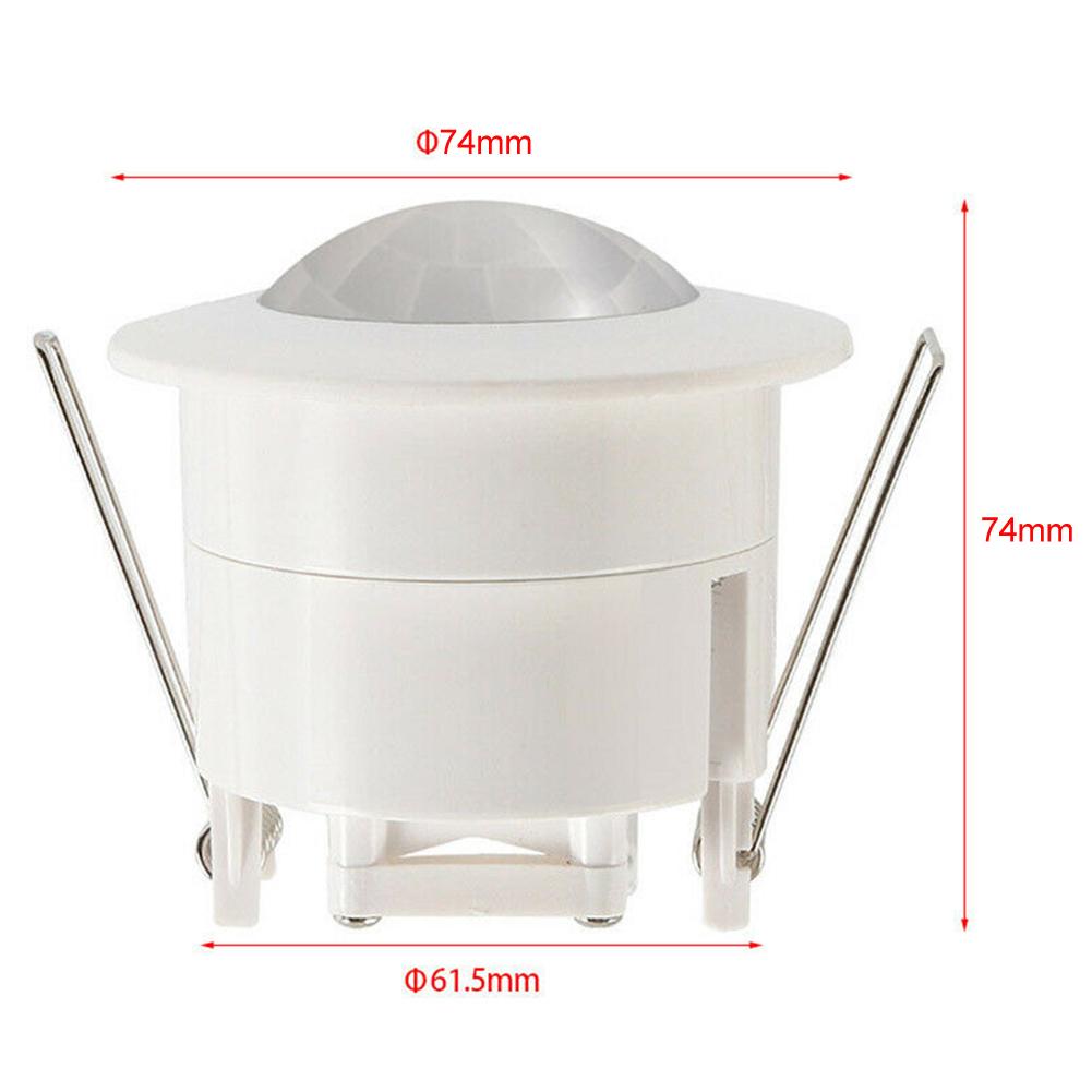 ABS Material For Bathrooms Ceiling Occupancy Detector 360 Degree Sensor Bathrooms Zone 3 Easy Installation Energy Saving