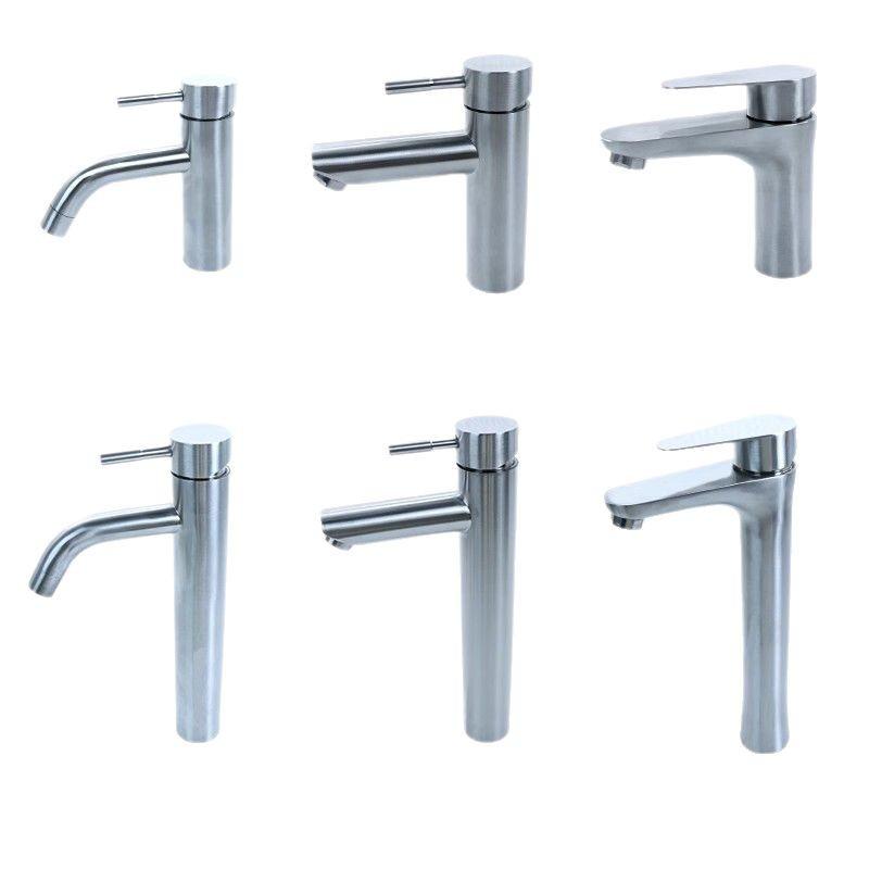 304 Stainless Steel Tall Single Cold Bathroom Faucet