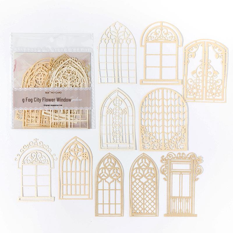 MòMò Material Paper Lace Love Song Series: Retro Floral DIY Journal Decor - 6 Versatile Styles