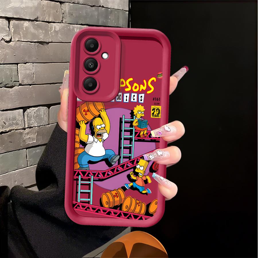 Custodia per Telefono per Samsung Galaxy A04 A17 A15 A12 A07 A13 A30 A14 A16 A50 A06 A05 A20 A11 Cartoon I Simpson Bart