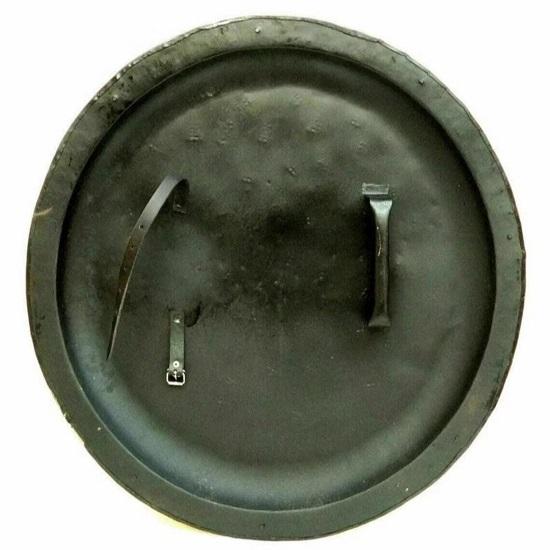 Dark Antique Brass Finish 60.96 Cm Medieval Battle Armor King Leonidas Spartan 300 Shield Brown