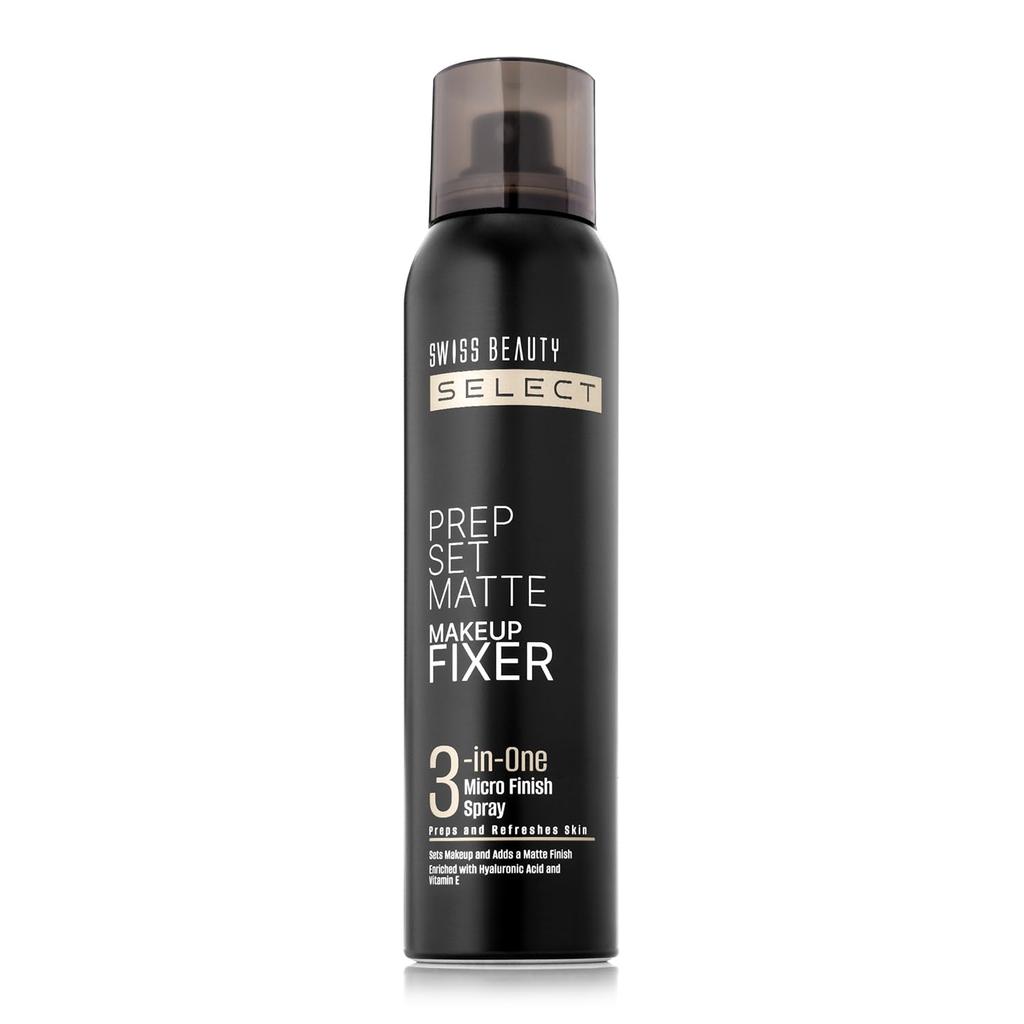 Prep Set Mattes Make-up Fixierspray | Natürliches mattes Finish | Mit Vitamin E und Hyaluronsäure | Lang anhaltend | 3-in-1 mikrofeiner Sprühnebel | 120ml