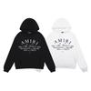 Amri Design Unisex Hooded Sweatshirt with Letter Print - Trendy European & American High Street Style