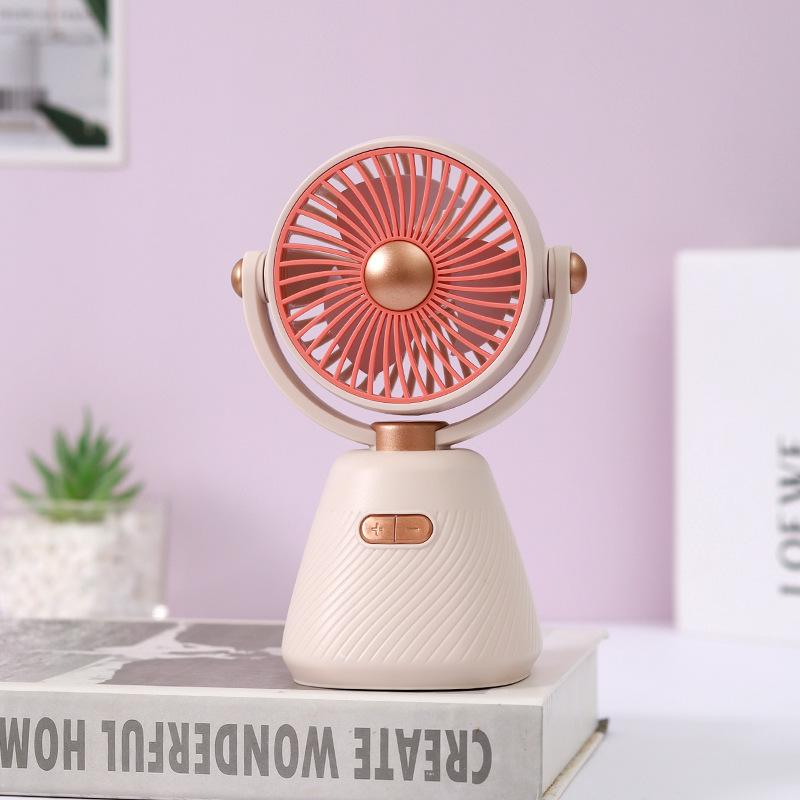 Ventilatore Elettrico Mini a 100 Velocità per Camera da Letto Studenti per Scrivanie - Ventilatore da Tavolo Portatile USB Ricaricabile