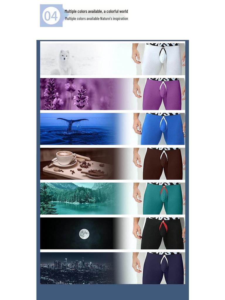 Men's Autumn/Winter Thermal Base Pants - White, Black, Trendy, Tight-Fitting, Thin Warm Style