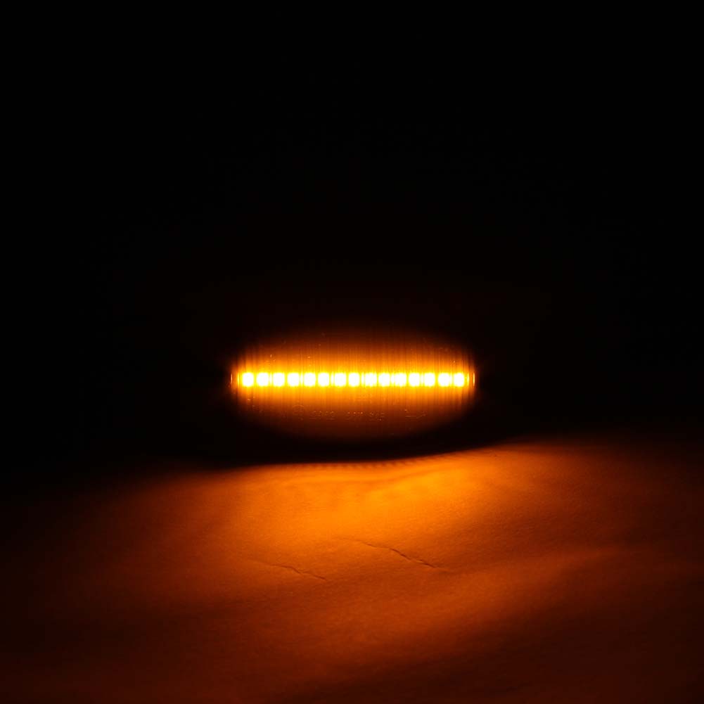 ABS-Kunststoff + LED-Seitenlichtanzeige, dynamisches gelbes Seitenlicht