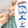 45Pcs/Pack Crochet Tension Ring Kit Stitch Marker Large Eye Plastic Sewing Needle Yarn Guide Finger Holder Thimbles Winder Tool