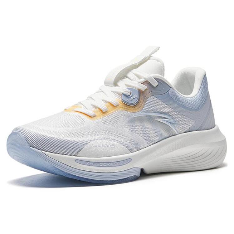 New Anta Anti Slip Wear Resistant Low Top Casual Shoes Women's White Blue 122337790-2