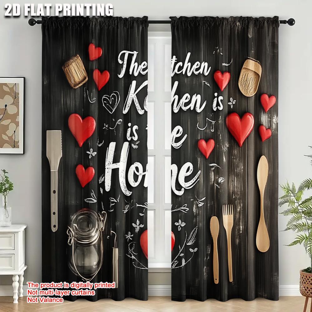 2pcs   plane printing Print Curtains Chic Blackout Kitchen Polyester Woven (without rod) Decorations For Home Use for Living