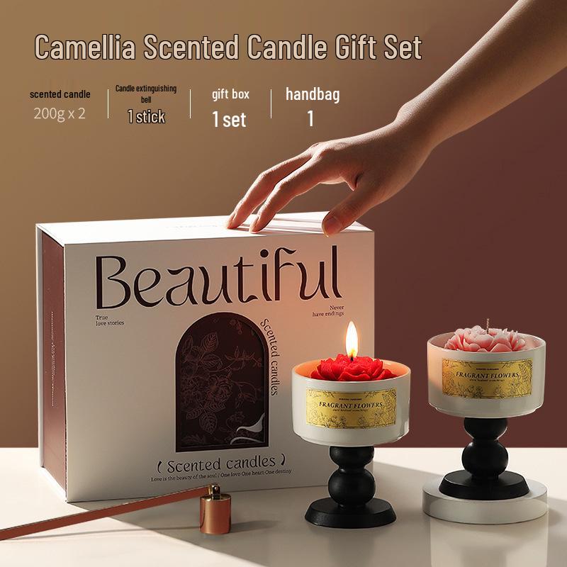 Luxury Scented Candle Gift Set: Elegant Aroma for Weddings, Birthdays, and Bedroom Decor with Long-Lasting Fragrance
