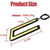 2/4Pcs 12V U Shape Daytime Running Light Waterproof DRL Car LED Strip External Lights Signal Lamp Fog Lamp Universal