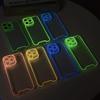 Night Light Luminous Clear Soft Case For IPhone Glowing Lens Protector Cover