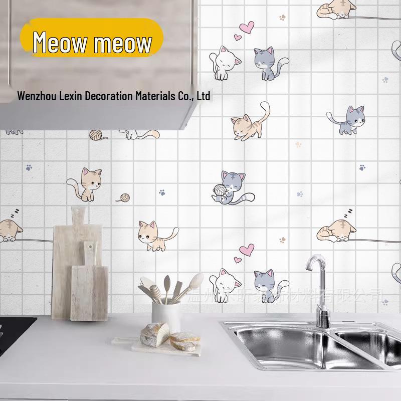 

Маслостойкие, термостойкие, самоклеящиеся наклейки на стену для кухни 60cm x 5m