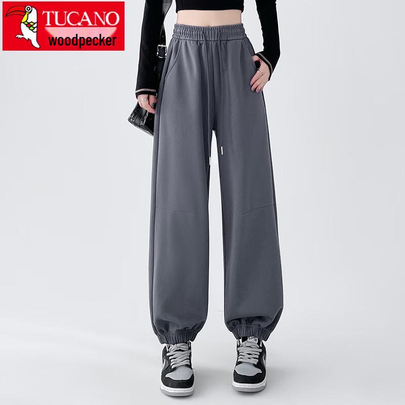 

TUCANO Women s Cuffed Wide-Leg Casual Pants L