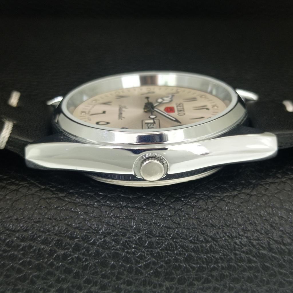 VINTAGE REFURBISHED SEIKO 5 AUTOMATIC 6309A JAPAN MENS SILVER WATCH a442418-1