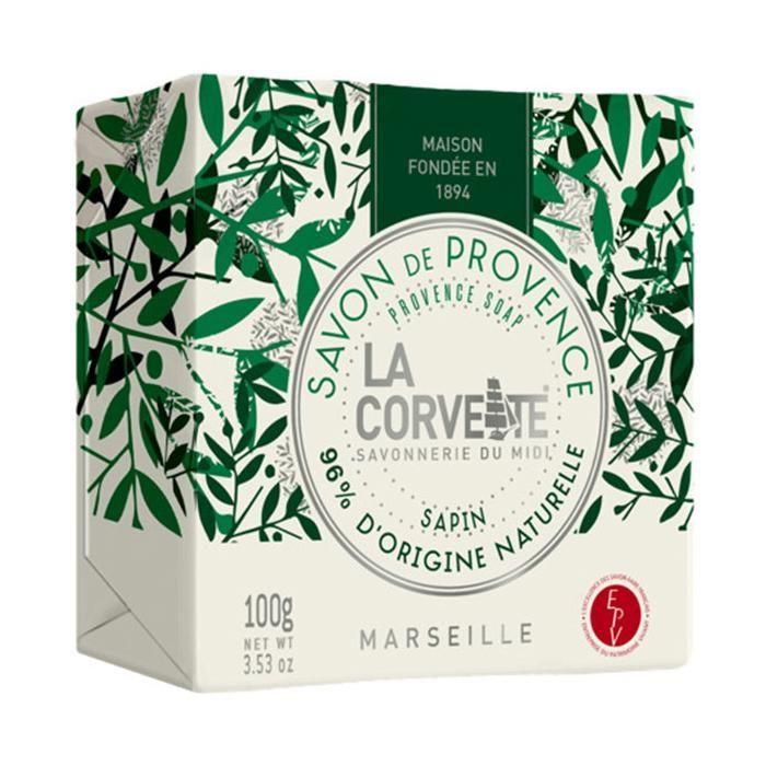 Savon de provence - LA CORVETTE - 100g - Parfum sapin