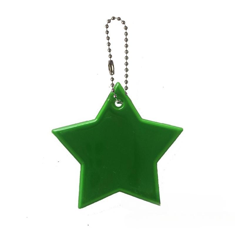 2Pcs Color Music  Safety Reflector Reflective Keychains Car Keyrings Charm Bag Accessories for Jacket BackPack Strollers Wheelchairs
