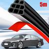 5meters/Set Car Seal Strips Three Layer Weather Strips Soundproof Universal Car Sealing Strips Auto Noise Insulation Accessories