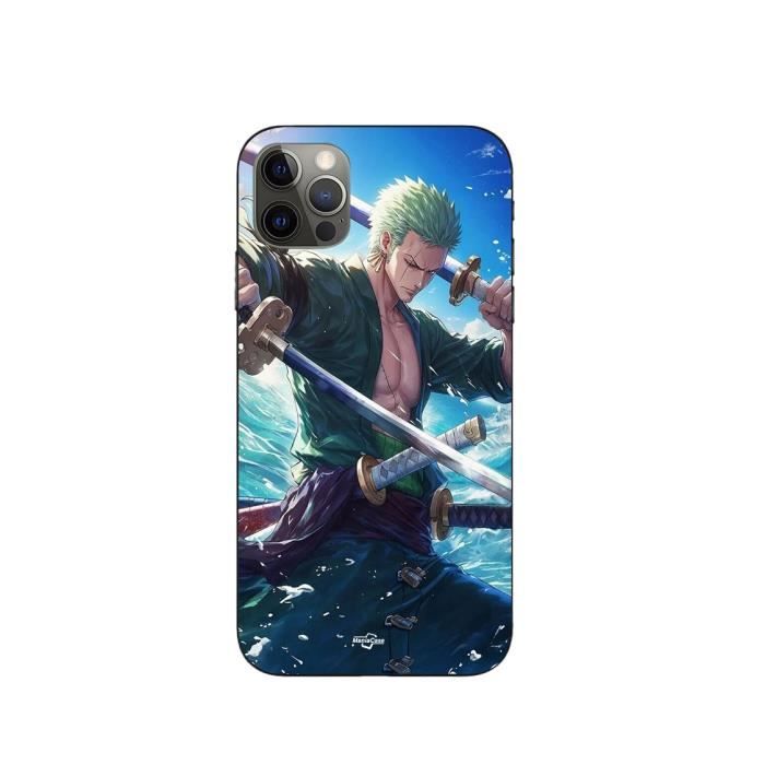 Case - Maniacase - Iphone 12 Pro - One Piece Roronoa Zoro - Flexible - Black