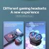 Drahtloses Bluetooth 5.2-Headset, Stereo-Sound, niedrige Latenz, Gaming-Bluetooth-Headset, Rauschunterdrückung, Mini-Ohrhörer-Kopfhörer mit Mikrofon