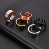 Hot-Selling Magnetic Red Copper Ring with Polished Simple Design and Four Magnets