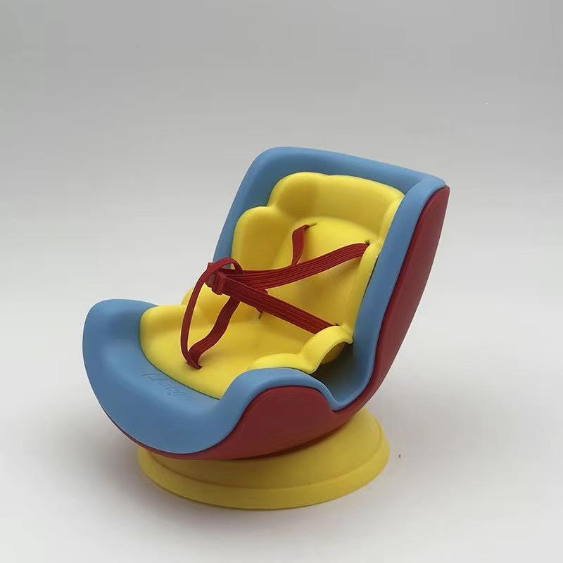 Labubu Sit-Sit Party Car Ornament: Cute Doll for Car Seat or Air Vent