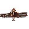 GENERAL MILLS 1959 CADILLAC COUPE DEVILLE CHOCULA Count Chocula Mini Car Diecast Car Brown 124 w/COUNT
