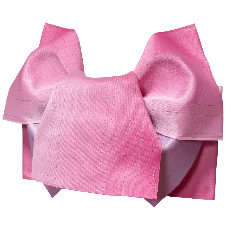 Japanese-made gradient reversible glitter unique knot yukata obi pre-tied