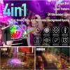 4IN1 Stage DJ Party Laser Projector Disco Voice Controlled Red Green Blue Strobe Lights Club Family Holiday Christmas Lights