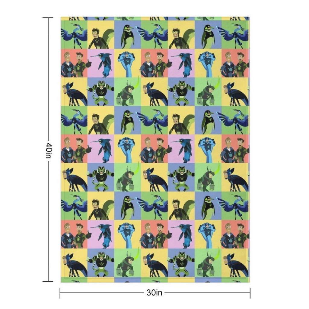 Wild Kratts Creature Powers! Throw Blanket Thermals For Travel warm for winter Cute Plaid For Decorative Sofa Blankets
