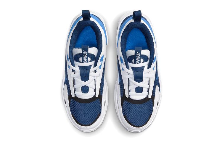 Nike Air Max Bolt Dämpfung Niedrige Laufschuhe Schwarz Weiß Blau Kinder im Alter von 3-7 Jahren CW1627-400