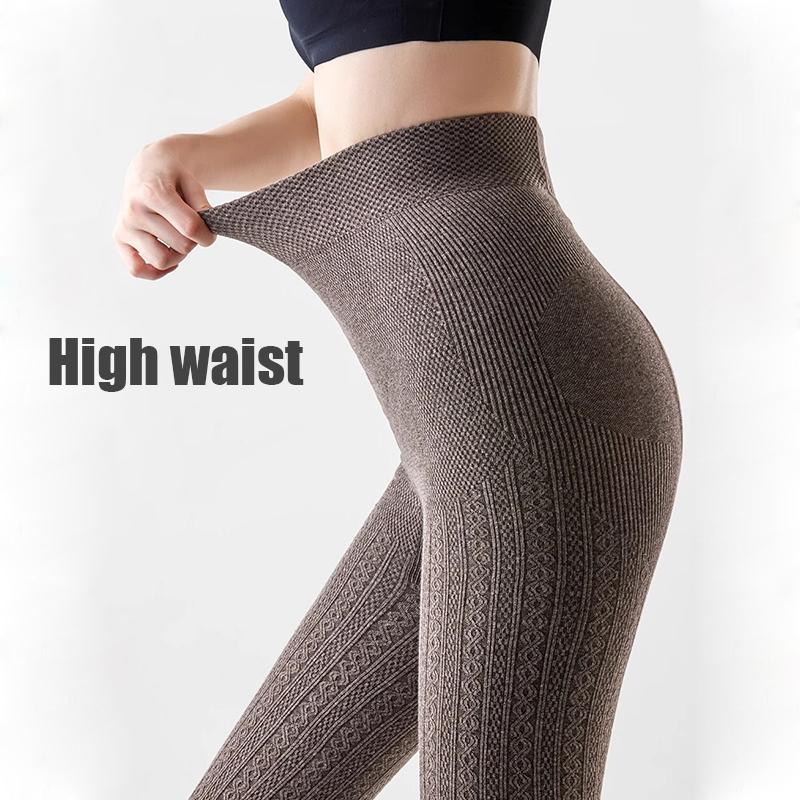 Her Autumnal Frosty Season Gentle Soft Cotton Nostalgic Cable Knit Transparent Hosiery Lass Featherweight Secure Support Versatile Snug Thermal