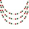 Christmas Ornament 20 Ball Cute Pastel Pompom Strings Colorful Pom Pom Garland for Holiday Parties Home Decoration