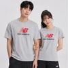 New Balance Men S aThleTicS Logo ShorT Sleeve T ShirT Grey mT51500 Ahh