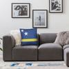 Curacao Flag Grunge Soccer Football Square Pillowcases Polyester Room  Cushion Cover Cool Home Decoration Pillowcase 40*40