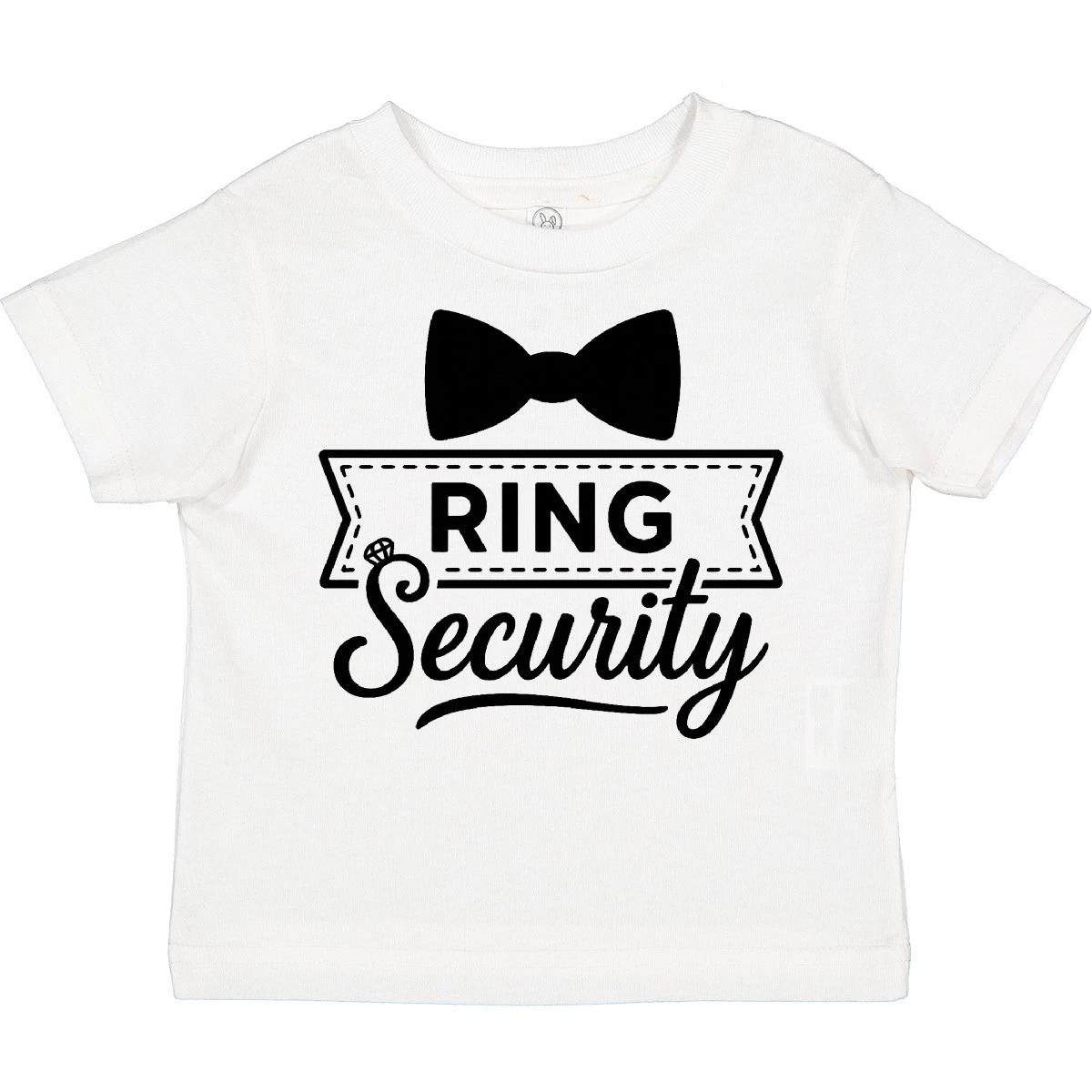 Inktastic Ring Security Funny Wedding Bowtie Toddler T-Shirt Child Preschooler 140