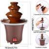 3 Layer Electric Chocolate Fondue Fountain Household 10oz Capacity Cheese Chocolate Melting Machine for Candy Making