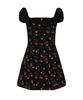 LOULOUSEOUL Bohemian Daisy Mini Dress (Black)