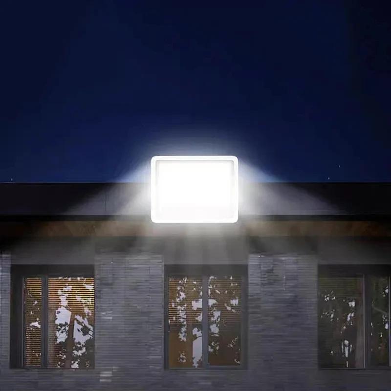 Solar Lamp Outdoor Courtyard Lighting Induction Street Light Waterproof Floodlight Ultra Brightness High-power 96/140/216 LED