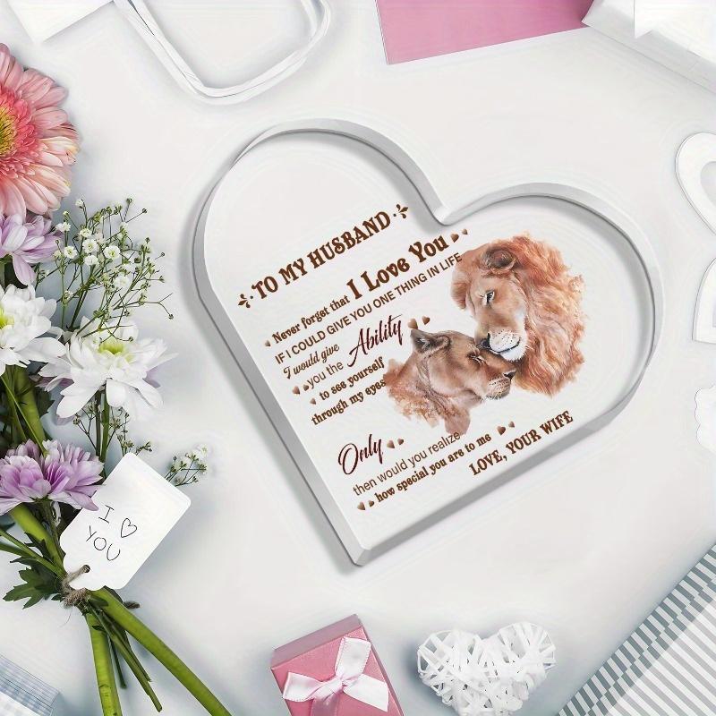Romantic Husband Plaque - Heartfelt Desktop Gift for Home & Office